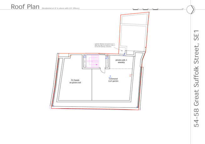 Great Suffolk Street project Roof top Floor visualisation