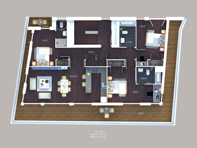 Third Floor plan