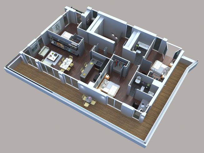 Great Suffolk Street project Third Floor visualisation