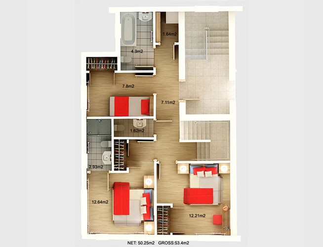 Third Floor plan